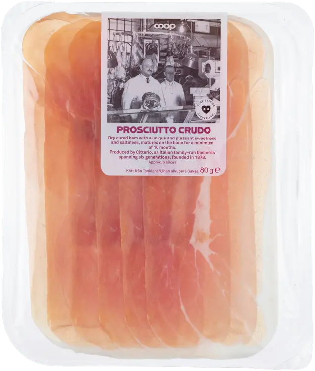 Coop Prosciutto Crudo ilmakuivattu kinkku 80 g