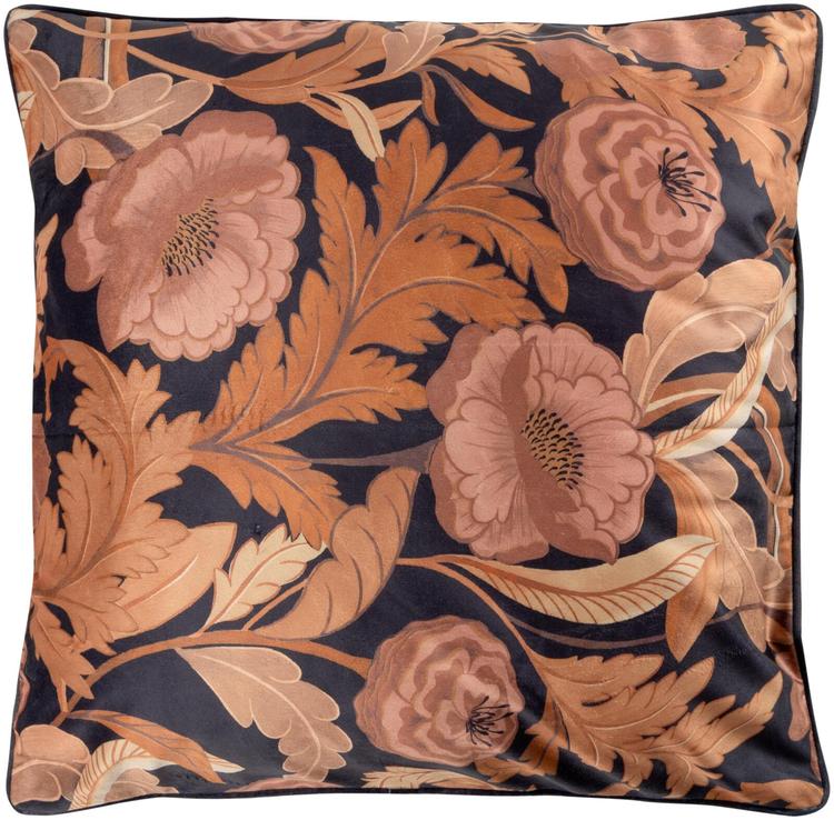 House sisustustyynynpäällinen Velvet Rosa 50x50 cm musta/roosa/ruskea