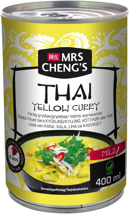 Mrs Cheng's Thai Yellow Curry valmis ateriakastike 400ml