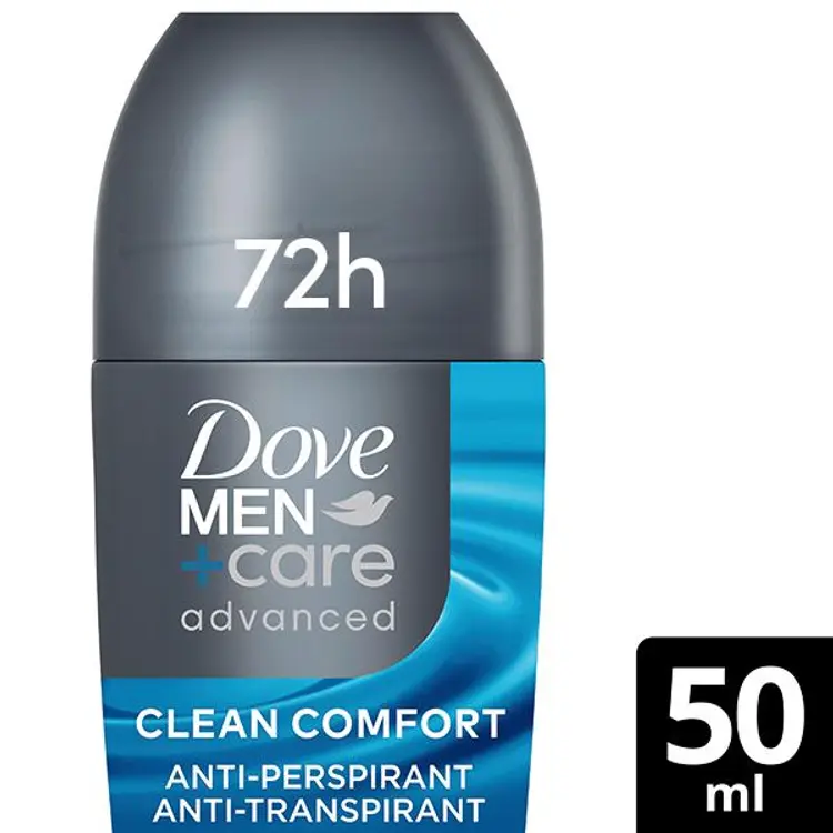 Dove Men+Care 72h Advanced Clean Comfort antiperspirantti deodorantti Roll-on  50 ml