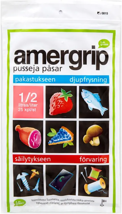 AMERGRIP 25KPL/0,5L GREEN PE PUSSI
