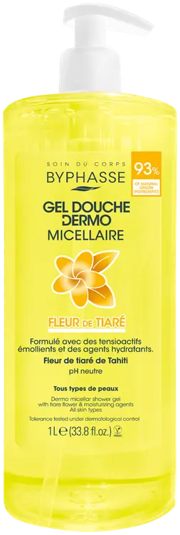 Byphasse micellar suihkugeeli tiare 1L