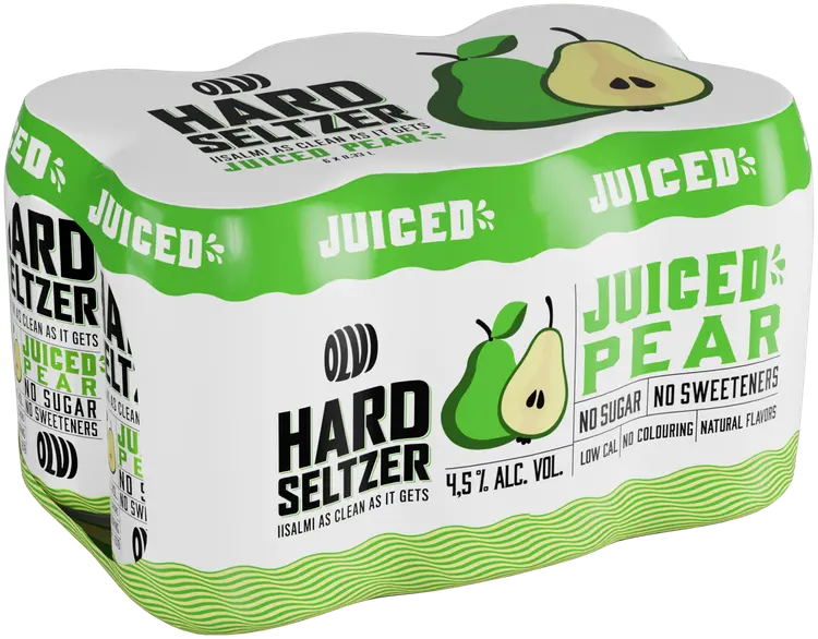 6xOLVI Hard Seltzer Juiced Pear 4,5 % 0,33 l tlk