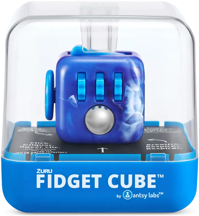 Fidget Marble Cube stressikuutio, erilaisia