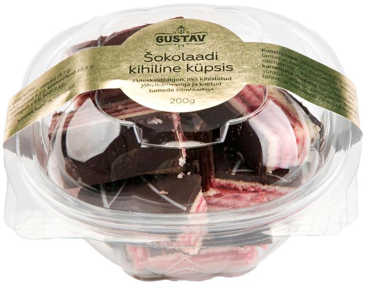 GUSTAV ŠOKOLAADI-KIHILINE KÜPSIS 200 G
