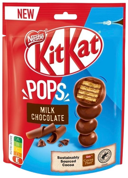 Nestlé KitKat Pop Chocs 140g maitosuklaata ja rapeata vohvelia