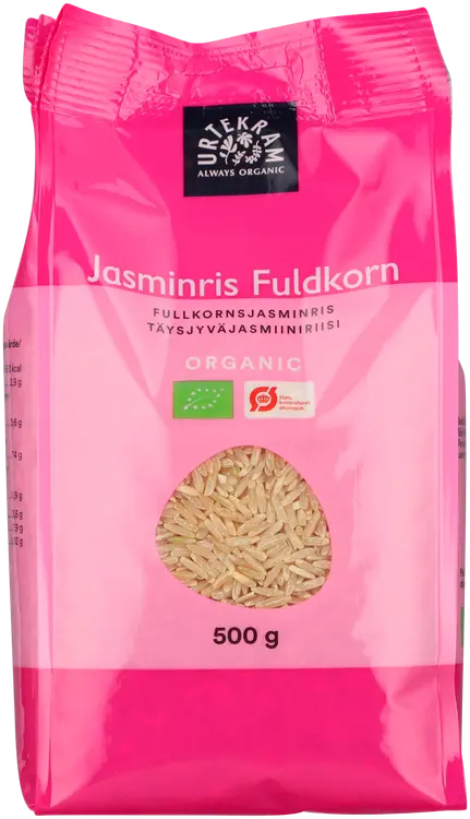 URTEKRAM luomu Täysjyväjasminriisi 500g