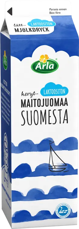 Arla 1 L laktoositon kevytmaitojuoma Suomesta ESL