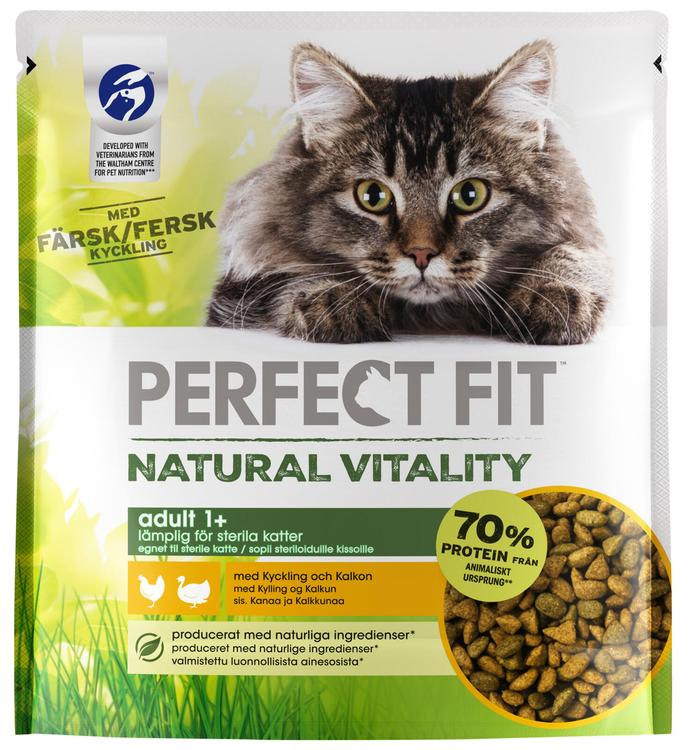 Perfect Fit Natural Vitality 650g Kanaa&Kalkkunaa