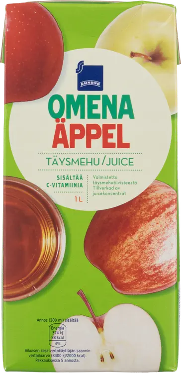 Rainbow omenatäysmehu 1l