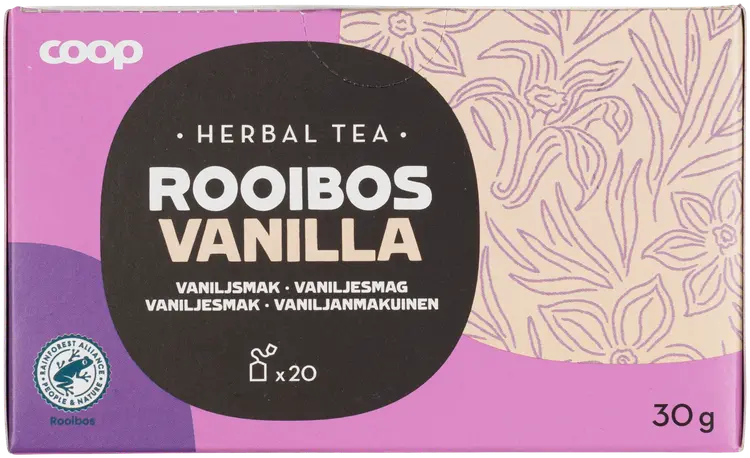 Coop rooibostee vanilja 30 g 20 pss