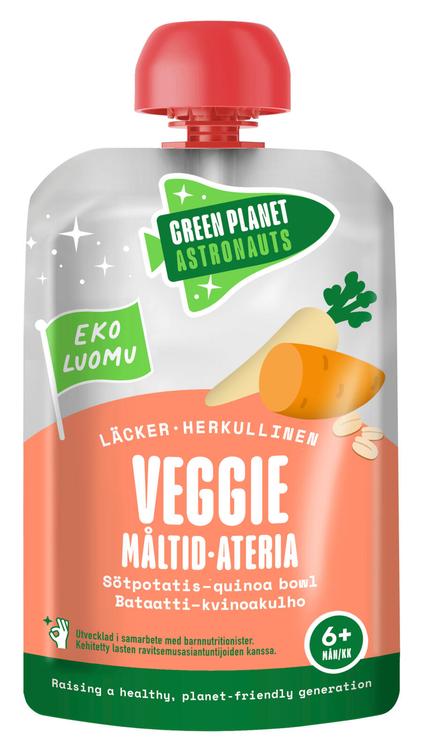 Green Planet Astronauts Luomu Veggie-ateria Bataatti-kvinoakulho 100g 6kk+