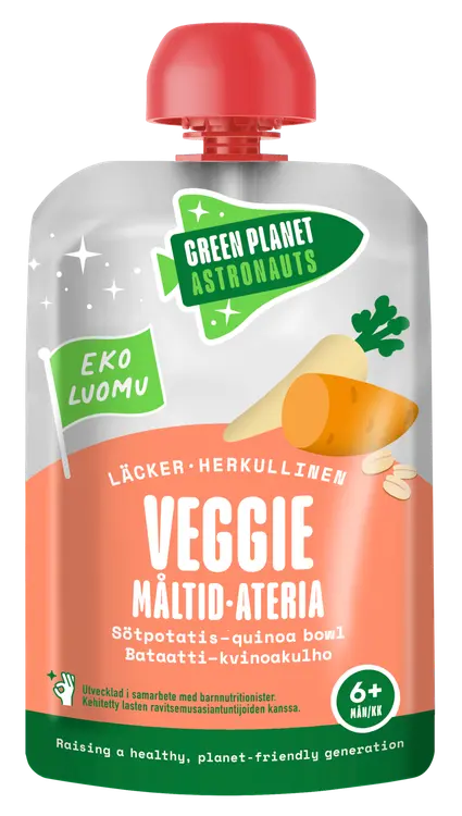 Green Planet Astronauts Luomu Veggie-ateria Bataatti-kvinoakulho 100g 6kk+