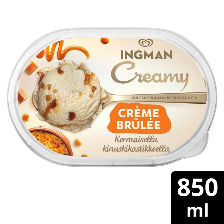 Ingman  Crème Brûlée Jäätelöpakkaus   850ml/461g