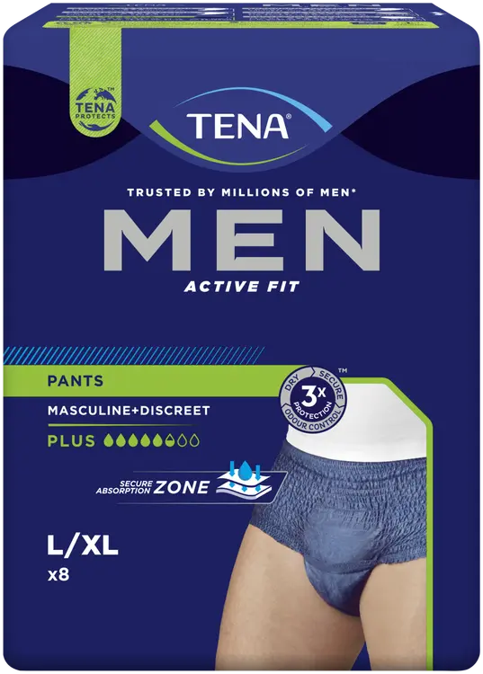 TENA Men Active Fit Pants Large 8 kpl