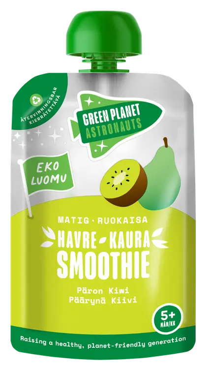 Green Planet Astronauts LUOMU kaurasmoothie kiivi-päärynä 100g 5kk+