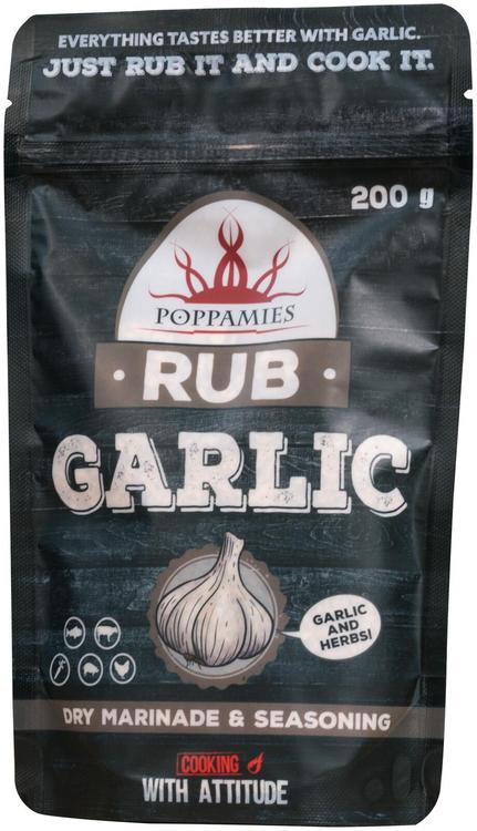 Poppamies Rub Garlic mausteseos 200g