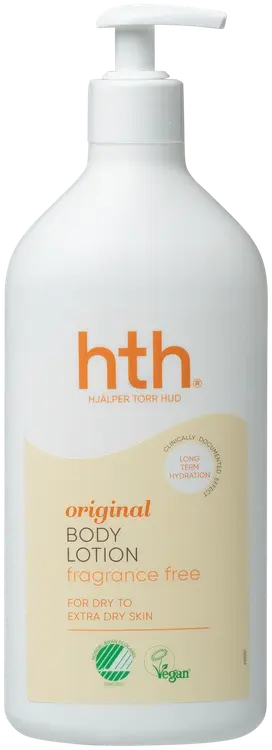 HTH Original Body Lotion fragrance free for dry to extra dry skin vartalovoide 400ml