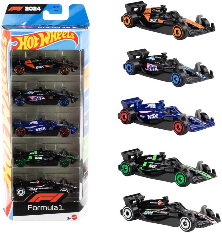 Hot wheels race f1 -pienet auto 5 kpl