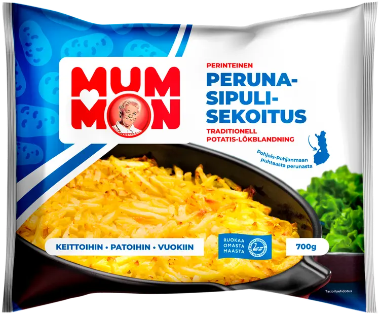 Mummon perinteinen Peruna-sipulisekoitus 700 g, pakaste