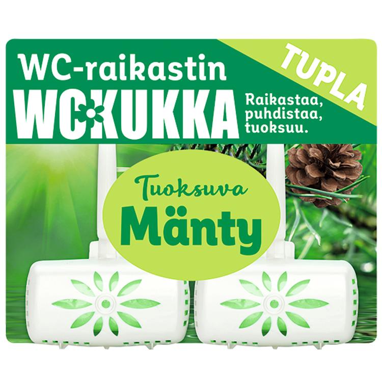 WC Kukka Mänty tuplapakkaus wc-raikastin 2x50g