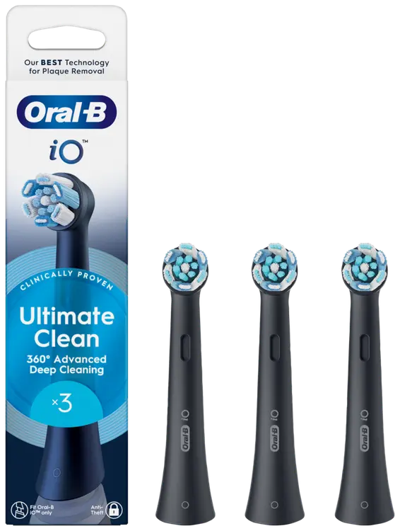 Oral-B iO Ultimate Clean Black vaihtoharja 3kpl