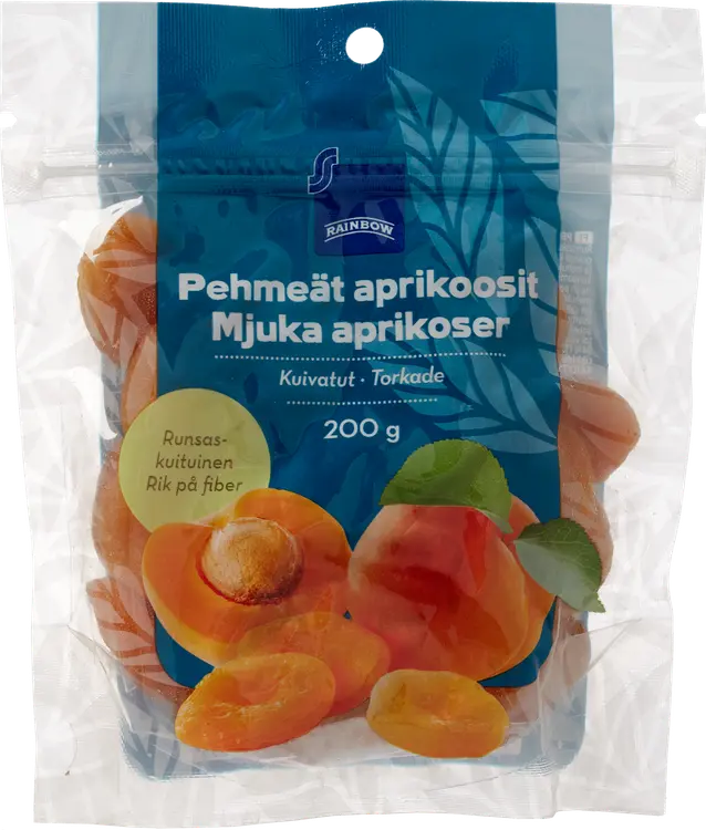 Rainbow 200g pehmeät aprikoosit