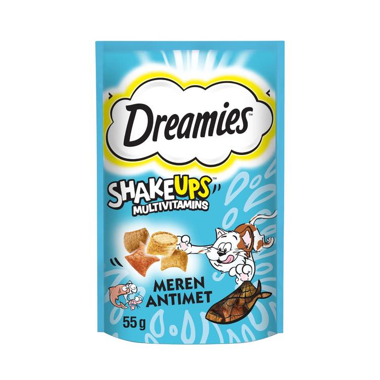 Dreamies Shakeups Multivitamiini Meren Antimet 55g