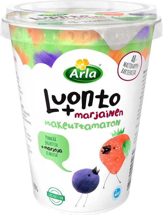 Arla Luonto+AB makeuttamaton marjainen jogurtti 400 g