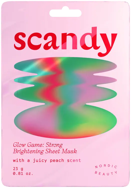 Scandy Glow Game: Strong Brightening Sheet Mask kasvonaamio 1 kpl