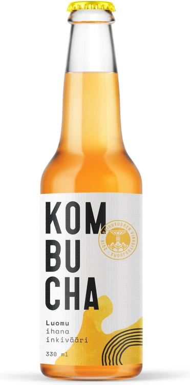Roihuvuoren luomu inkiväärikombucha 330ml