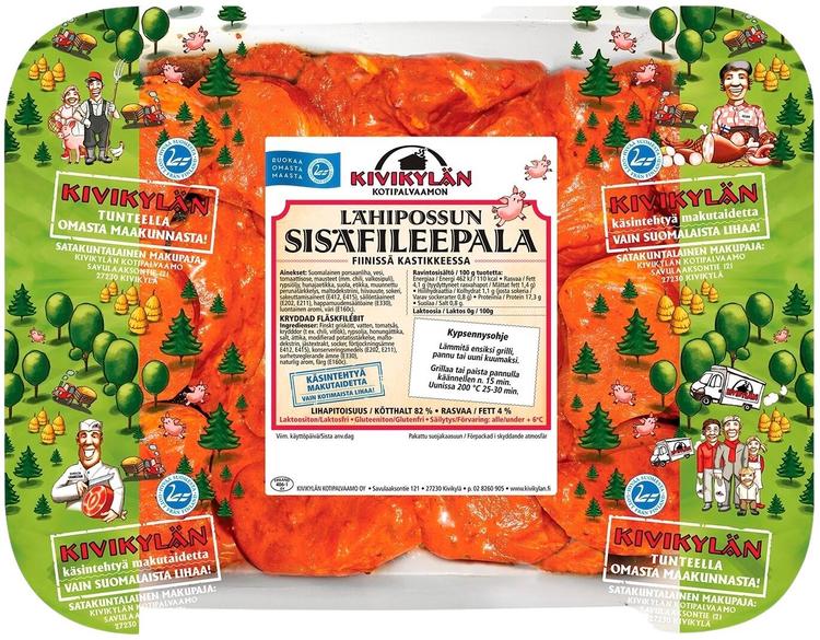 Kivikylän Lähipossun Sisäfileepala Fiinissä Kastikkeessa