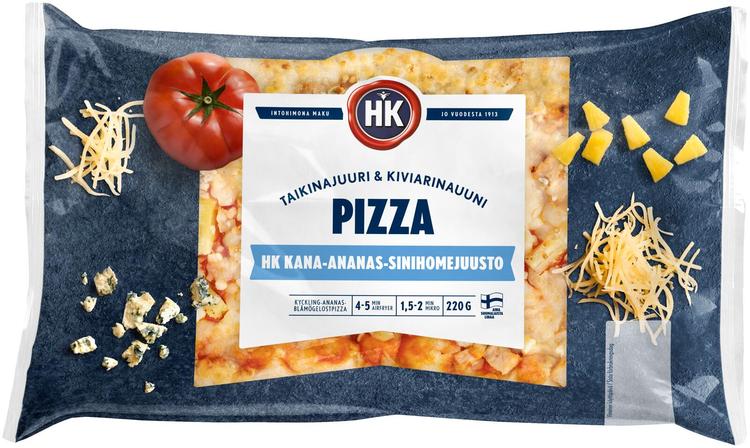 HK Pizza kana-ananas-sinihomejuusto 220g