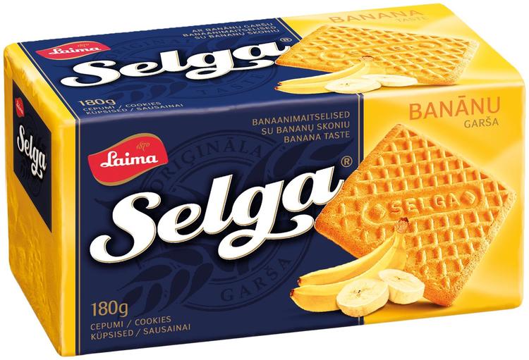 Selga banaanimaitseline küpsis 180 g