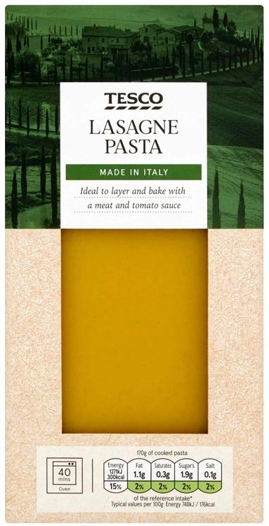 Tesco 500g Lasagne Pasta lasagnelevyjä
