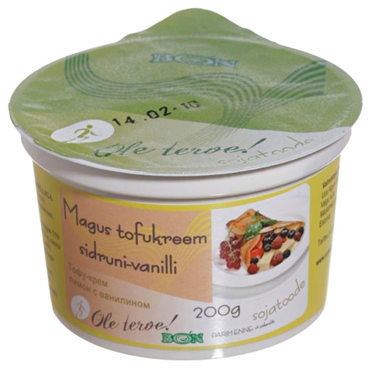 Tofukreem sidruni-vanilje-maitseline 200g