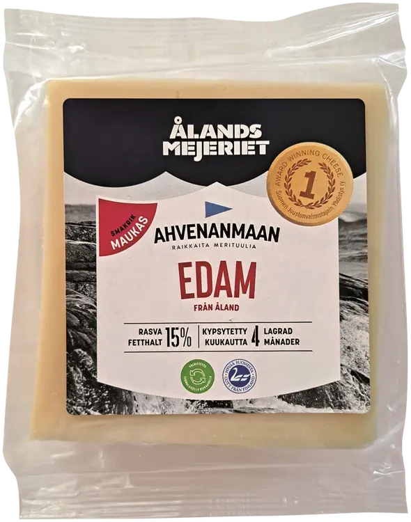 Ahvenanmaan 350g Edam 15 % maukas 4kk kypsytetty