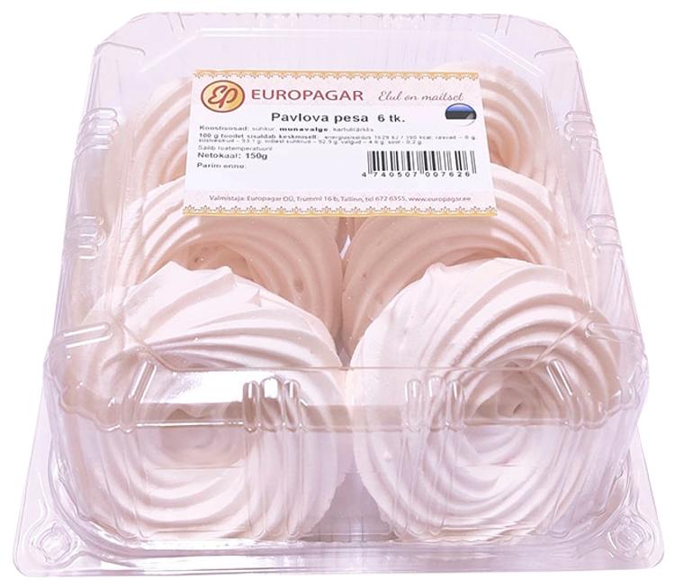 Pavlova pesa 6 tk 150 g