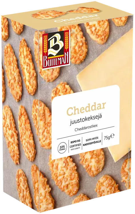 Buiteman juustokeksejä Cheddar 75g