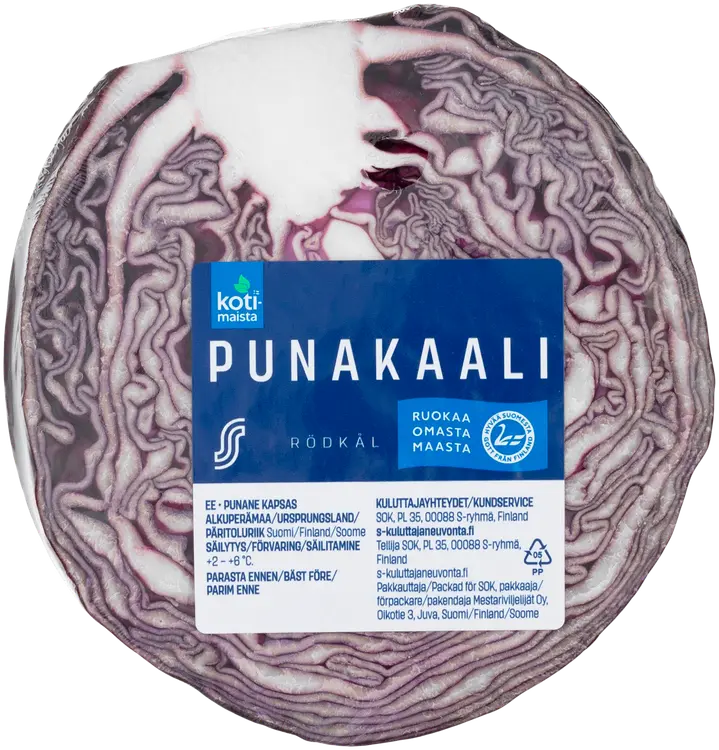 Kotimaista pakattu punakaalipala
