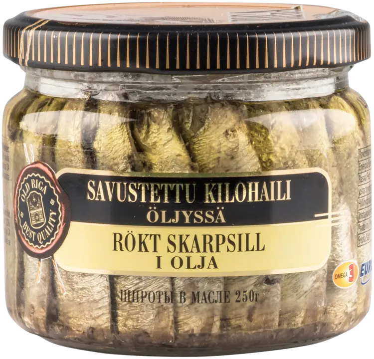 Old Riga Savustettu kilohaili öljyssä 250g/175g
