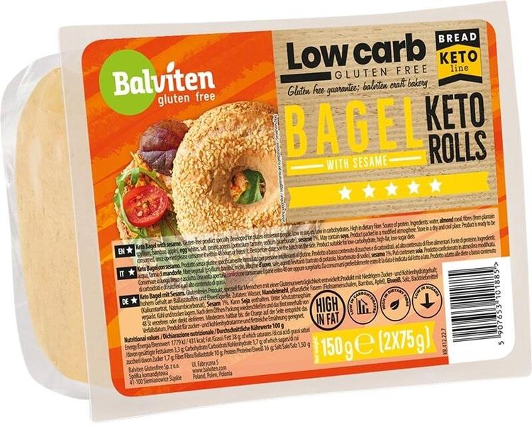 Balviten Gluteeniton Keto-bagel 2 x 75g