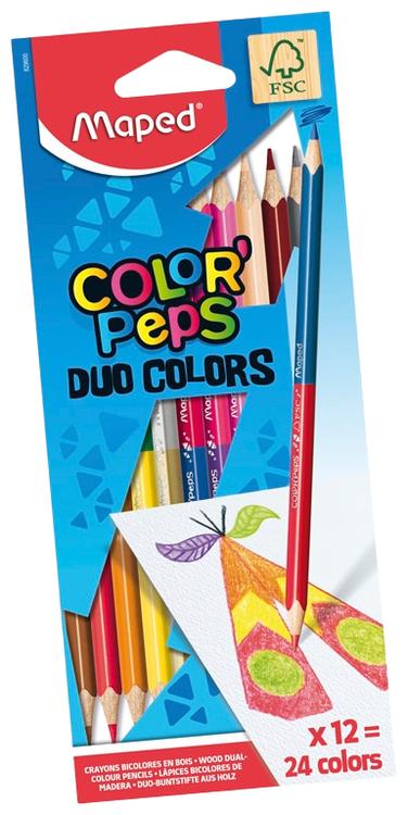 Color peps värvipliiats duo 24 värvi