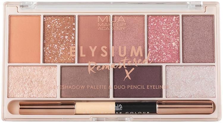 MUA Make Up Academy Eyeshadow Palette Elysium with eye pencil 17 g luomiväripaletti