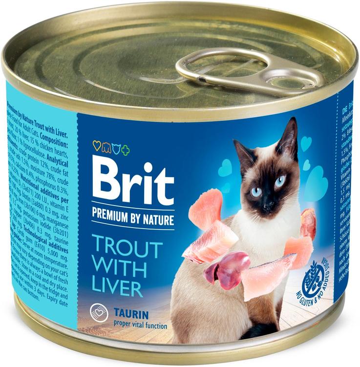 Brit Premium by Nature Taimen-maksa 200 g