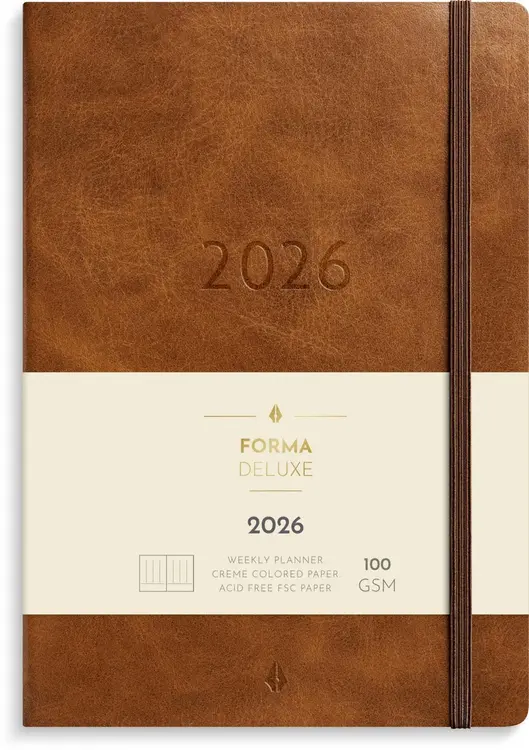 Burde Kalenteri 2026 Business Forma Deluxe ruskea