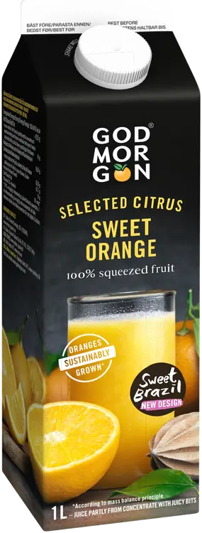 God Morgon Selected Citrus Sweet appelsiinitäysmehu 1L