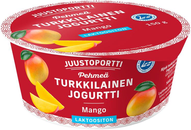 Juustoportti Pehmeä turkkilainen jogurtti 150 g mango laktoositon