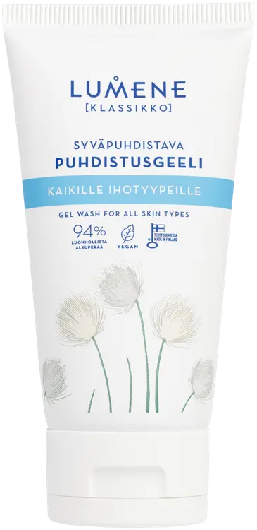 Lumene KLASSIKKO Syväpuhdistava puhdistusgeeli kaikille ihotyypeille 150ml