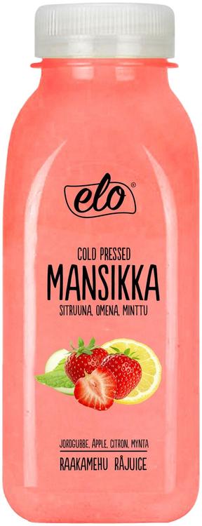 ELO Kylmäpuristettu mehu mansikka-sitruuna 250ml